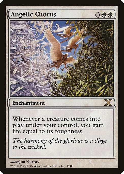Image for Angelic Chorus (4) (10th Edition) (10E) - Magic: The Gathering