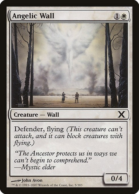 Image for Angelic Wall (5) (10th Edition) (10E) - Magic: The Gathering
