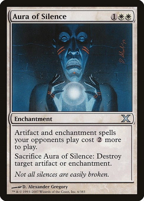 Image for Aura of Silence (6) (10th Edition) (10E) - Magic: The Gathering