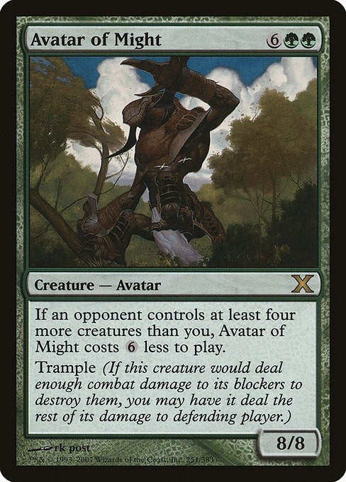 Image for Avatar of Might (251) (10th Edition) (10E) - Magic: The Gathering