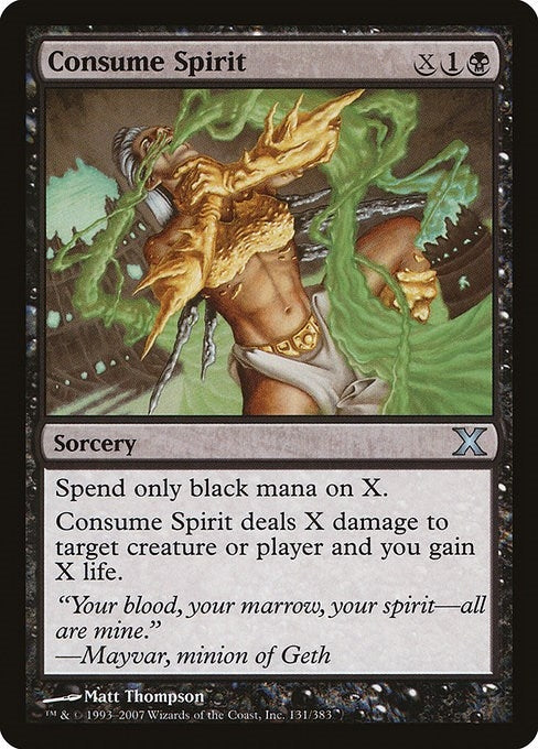 Image for Consume Spirit (131) (10th Edition) (10E) - Magic: The Gathering