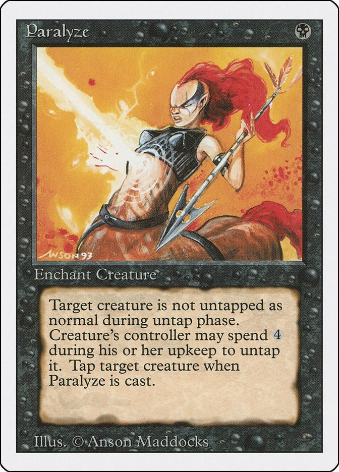 Image for Paralyze (Revised Edition) (3ED) - Magic: The Gathering