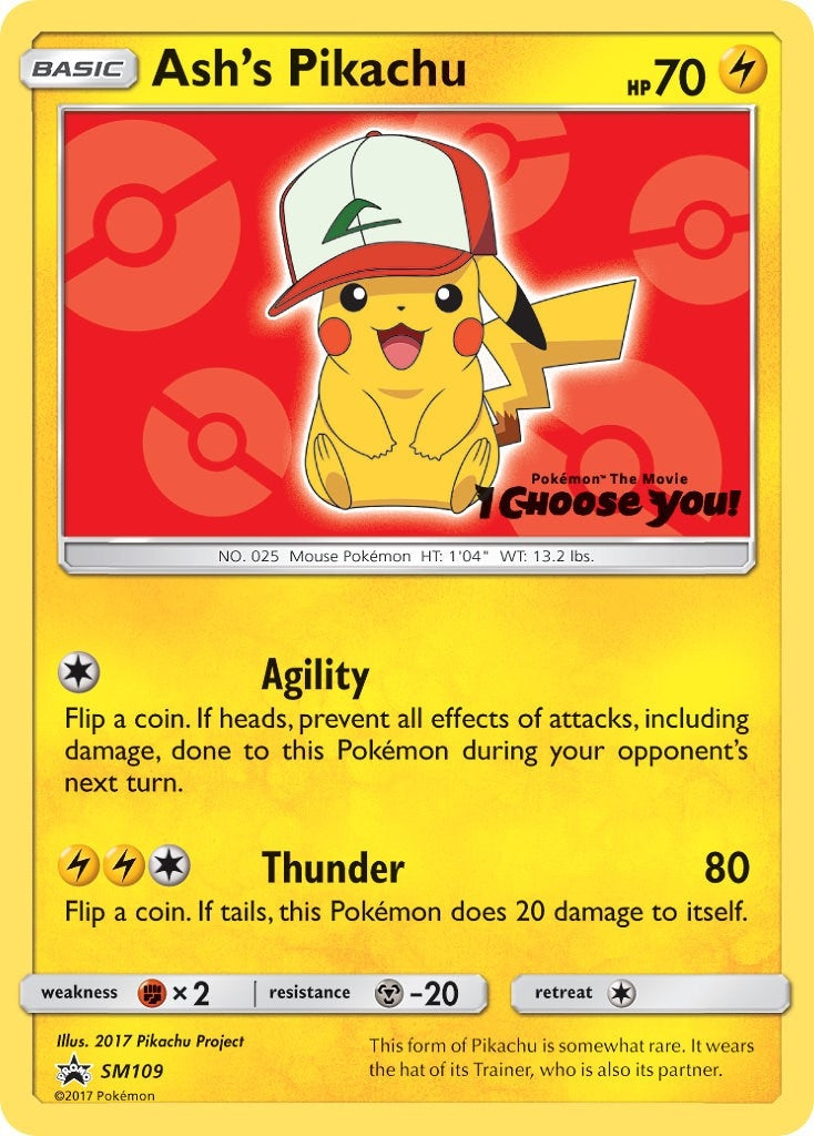 Ash's Pikachu - SM109 (SM109) (SM Promos)