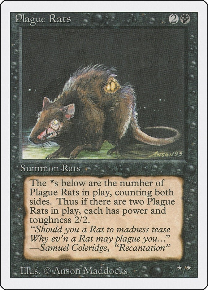 Image for Plague Rats (Revised Edition) (3ED) - Magic: The Gathering
