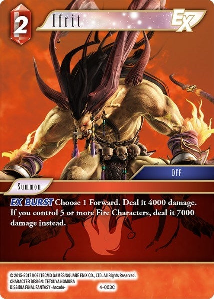 Image for Ifrit EX (4-003C) (Opus IV) (OP4) - Final Fantasy TCG