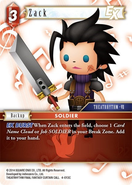 Image for Zack EX (4-013C) (Opus IV) (OP4) - Final Fantasy TCG