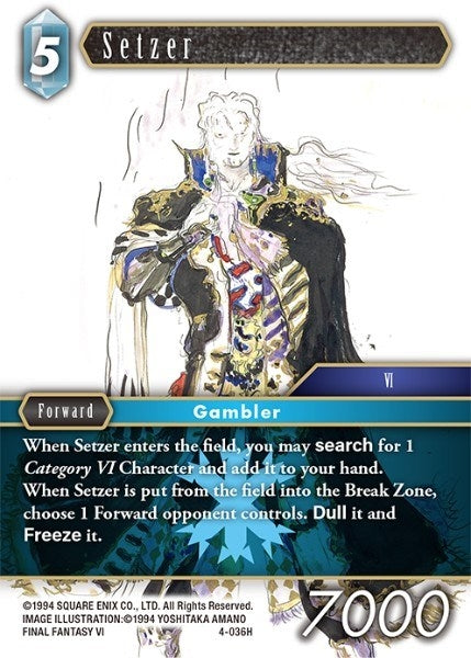 Image for Setzer (4-036H) (Opus IV) (OP4) - Final Fantasy TCG