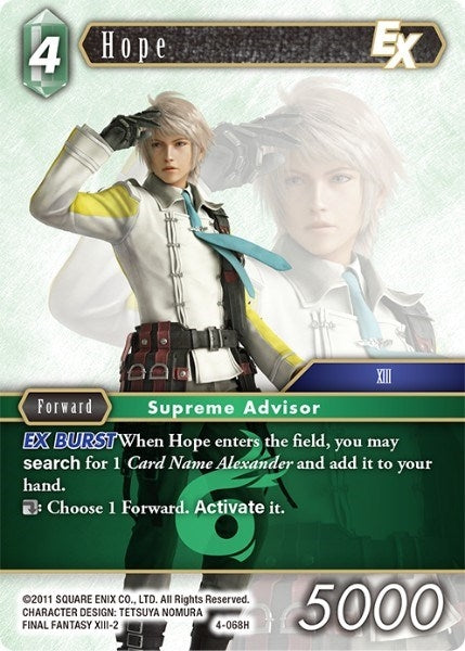 Image for Hope EX (4-068H) (Opus IV) (OP4) - Final Fantasy TCG