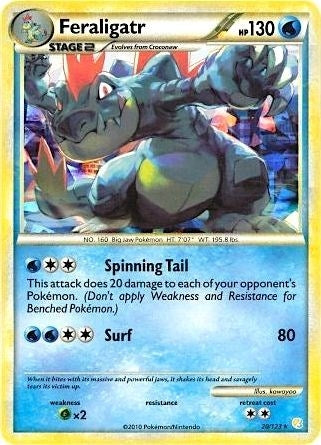 Feraligatr - 20/123 (Cracked Ice Holo) (020/123) (Deck Exclusives)