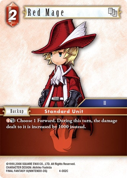 Image for Red Mage (4-002C) (Opus IV) (OP4) - Final Fantasy TCG