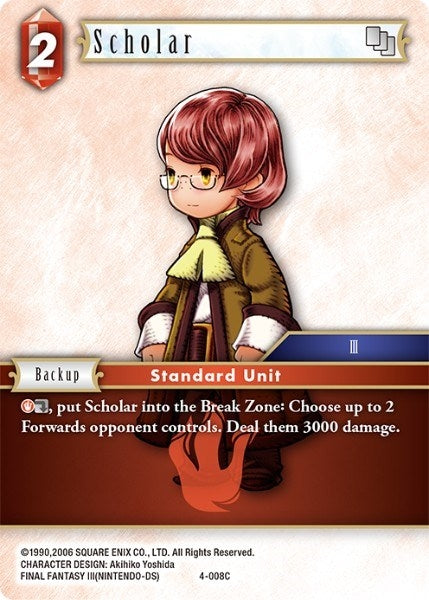 Image for Scholar (4-008C) (Opus IV) (OP4) - Final Fantasy TCG