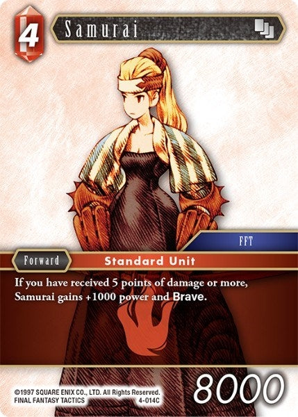 Image for Samurai (4-014C) (Opus IV) (OP4) - Final Fantasy TCG