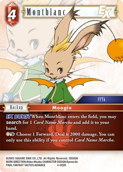 Image for Montblanc EX (4-022R) (Opus IV) (OP4) - Final Fantasy TCG