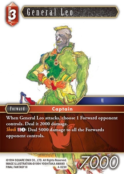 Image for General Leo (4-023H) (Opus IV) (OP4) - Final Fantasy TCG