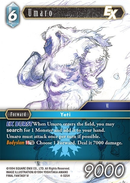 Image for Umaro EX (4-025H) (Opus IV) (OP4) - Final Fantasy TCG