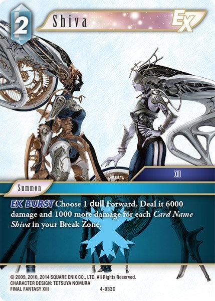 Image for Shiva EX (4-033C) (Opus IV) (OP4) - Final Fantasy TCG