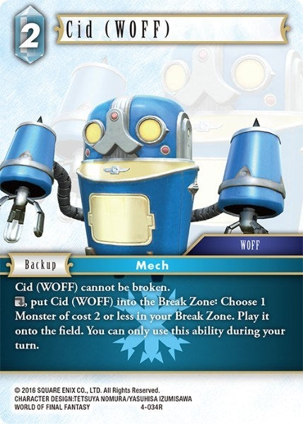 Image for Cid (WOFF) (4-034R) (Opus IV) (OP4) - Final Fantasy TCG