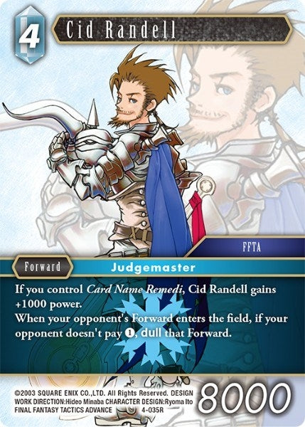 Image for Cid Randell (4-035R) (Opus IV) (OP4) - Final Fantasy TCG