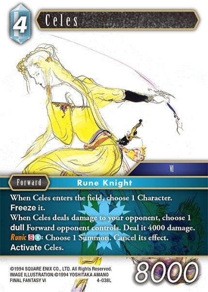 Image for Celes (4-038L) (Opus IV) (OP4) - Final Fantasy TCG