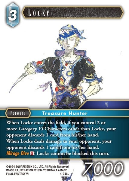 Image for Locke (4-048L) (Opus IV) (OP4) - Final Fantasy TCG