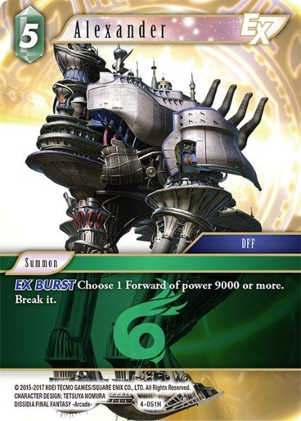 Image for Alexander EX (4-051H) (4-051H) (Opus IV) (OP4) - Final Fantasy TCG