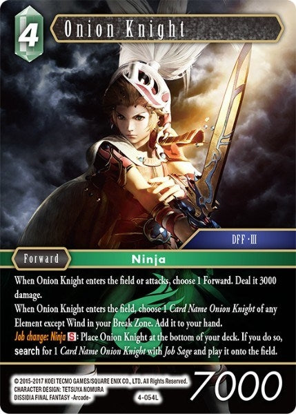 Image for Onion Knight (4-054L) (Opus IV) (OP4) - Final Fantasy TCG