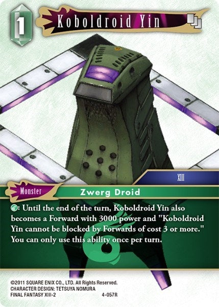 Image for Koboldroid Yin (4-057R) (Opus IV) (OP4) - Final Fantasy TCG