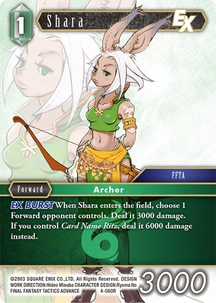Image for Shara EX (4-060R) (Opus IV) (OP4) - Final Fantasy TCG