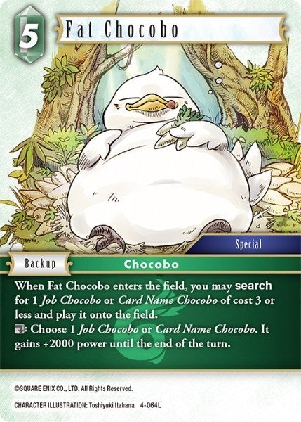 Image for Fat Chocobo (4-064L) (Opus IV) (OP4) - Final Fantasy TCG