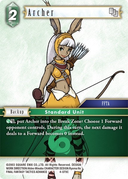 Image for Archer (4-070C) (4-070C) (Opus IV) (OP4) - Final Fantasy TCG