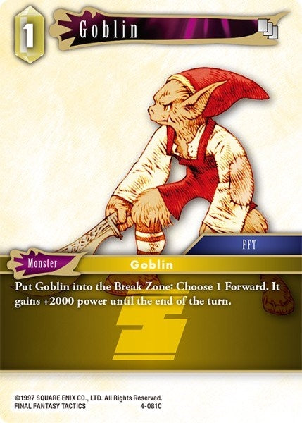 Image for Goblin (4-081C) (4-081C) (Opus IV) (OP4) - Final Fantasy TCG