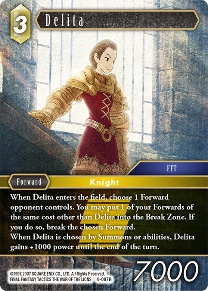 Image for Delita (4-087R) (Opus IV) (OP4) - Final Fantasy TCG