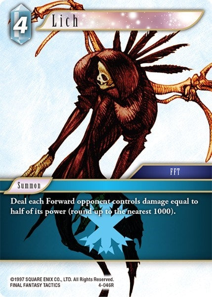 Image for Lich (4-046R) (Opus IV) (OP4) - Final Fantasy TCG