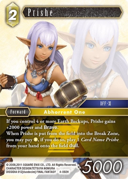 Image for Prishe (4-092H) (Opus IV) (OP4) - Final Fantasy TCG