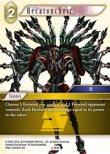 Image for Hecatoncheir (4-093R) (Opus IV) (OP4) - Final Fantasy TCG