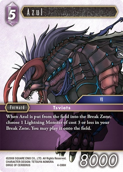 Image for Azul (4-098H) (Opus IV) (OP4) - Final Fantasy TCG