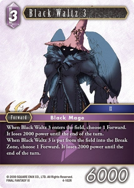 Image for Black Waltz 3 (4-102R) (Opus IV) (OP4) - Final Fantasy TCG