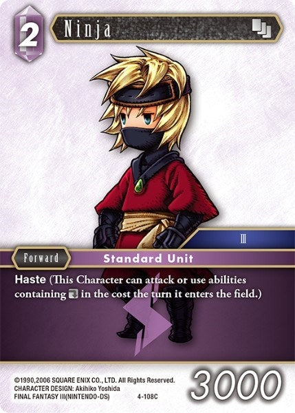 Image for Ninja (4-108C) (Opus IV) (OP4) - Final Fantasy TCG