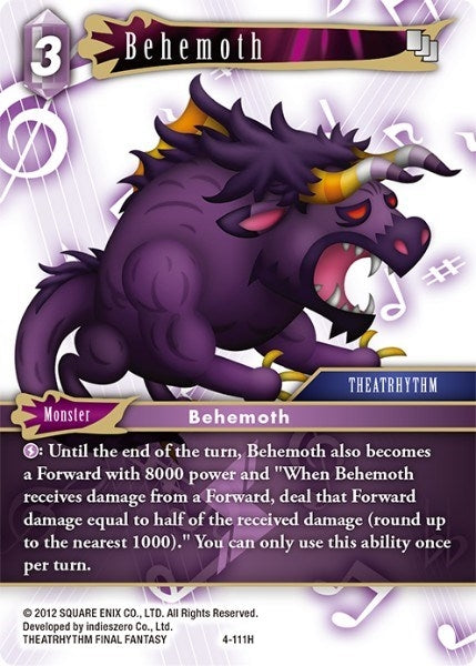Image for Behemoth (4-111H) (Opus IV) (OP4) - Final Fantasy TCG