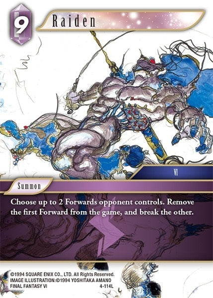 Image for Raiden (4-114L) (Opus IV) (OP4) - Final Fantasy TCG