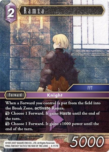 Image for Ramza (4-117R) (Opus IV) (OP4) - Final Fantasy TCG