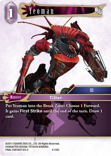 Image for Yeoman (4-118C) (Opus IV) (OP4) - Final Fantasy TCG