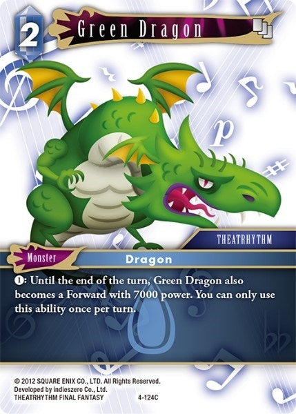 Image for Green Dragon (4-124C) (Opus IV) (OP4) - Final Fantasy TCG