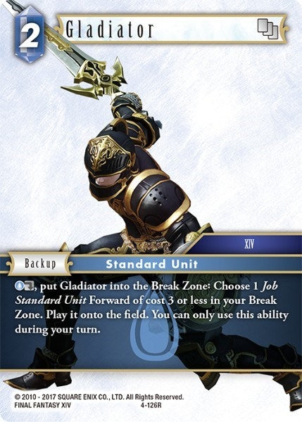 Image for Gladiator (4-126R) (Opus IV) (OP4) - Final Fantasy TCG