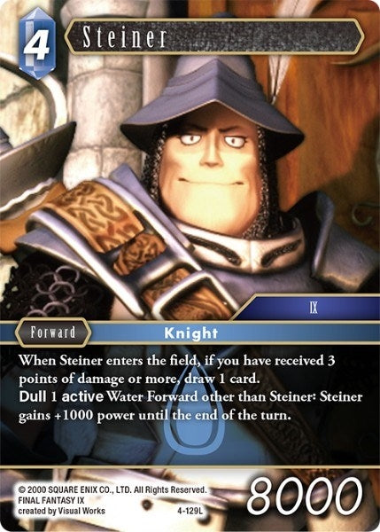 Image for Steiner (4-129L) (Opus IV) (OP4) - Final Fantasy TCG