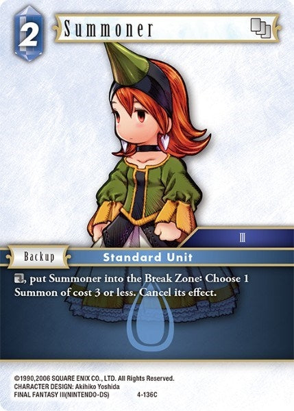 Image for Summoner (4-136C) (Opus IV) (OP4) - Final Fantasy TCG