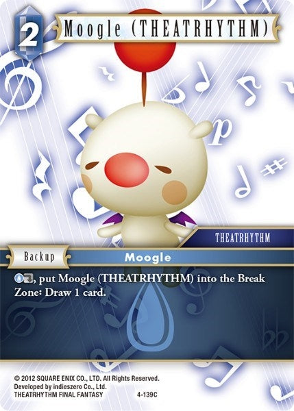 Image for Moogle (THEATRHYTHM) (4-139C) (Opus IV) (OP4) - Final Fantasy TCG