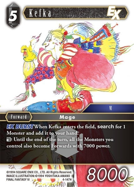 Image for Kefka EX (4-147H) (Opus IV) (OP4) - Final Fantasy TCG