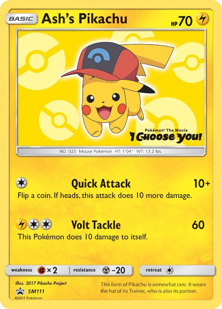 Ash's Pikachu - SM111 (SM111) (SM Promos)