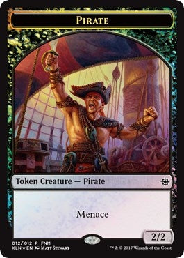 Image for Pirate // Treasure Double-Sided Token (12) (FNM Promos) - Magic: The Gathering